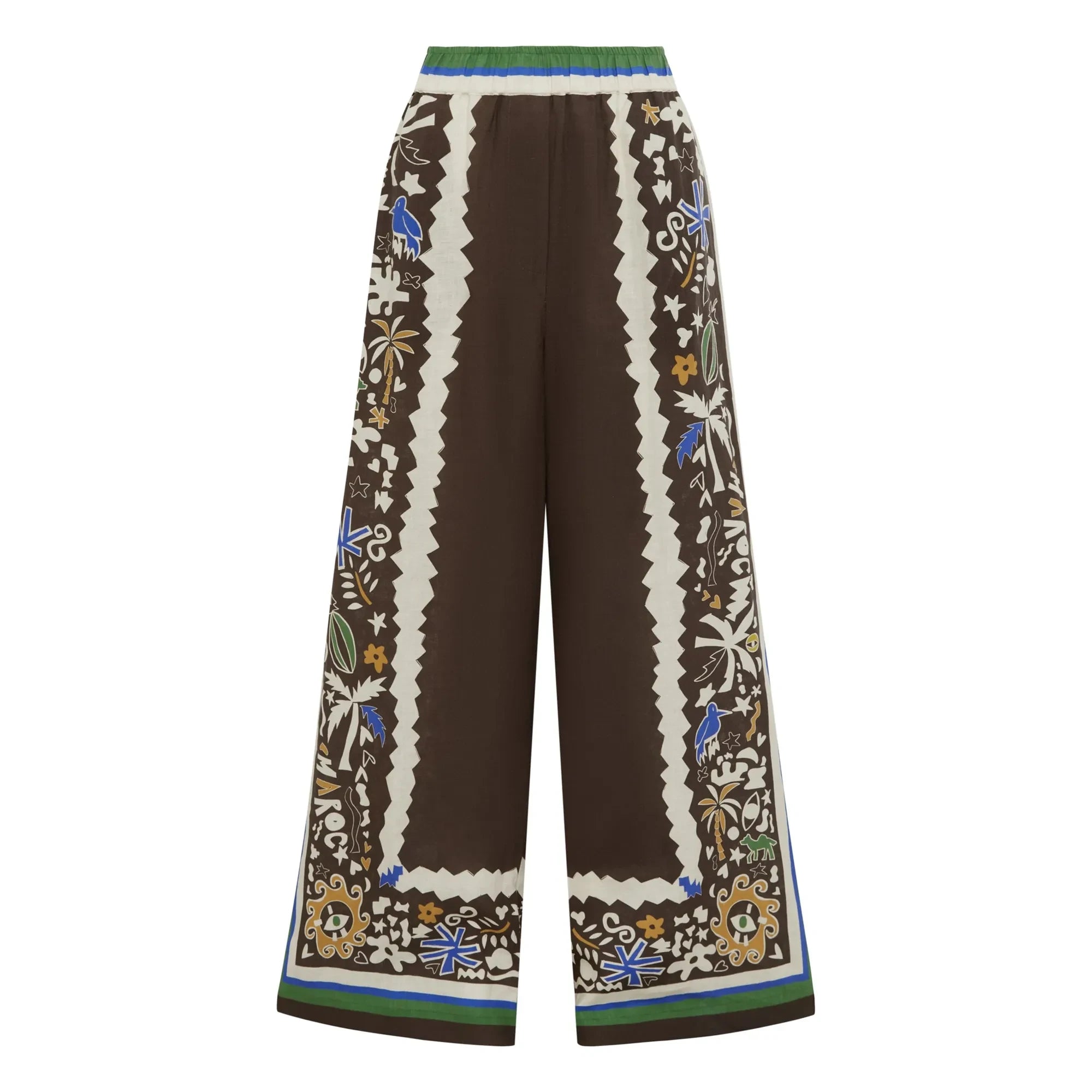 Alémais - Pantalón Fas de lino | Marrón