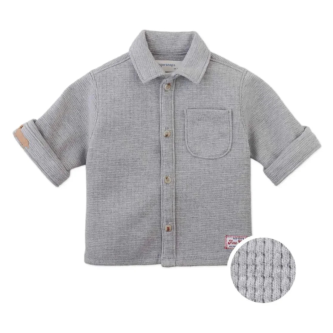 Gingersnaps - Camisa estampada con relieve Alessandro Bébé | Gris