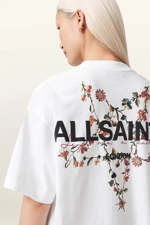 AllSaints Camiseta Oversize de Algodón para Mujer PENTACLE