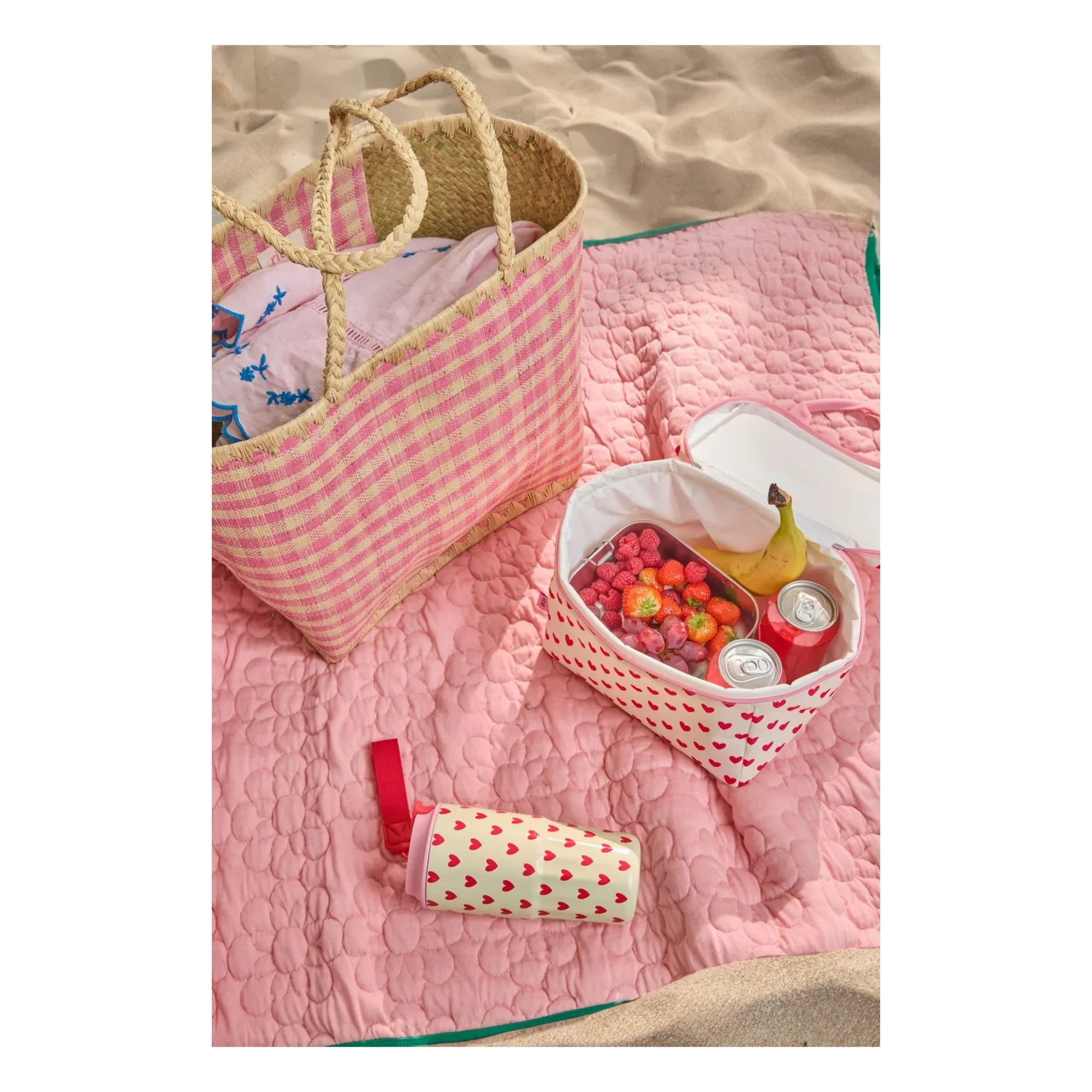 Arroz - Bolsa térmica con corazón | Rojo