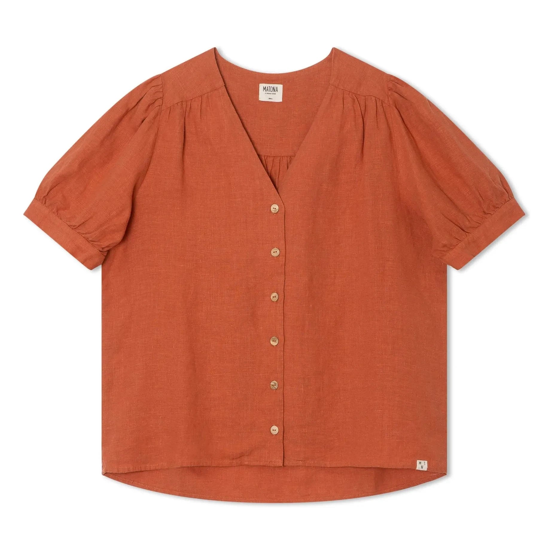 Matona - Blusa de lino de diario | Lila