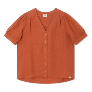 Matona - Blusa de lino de diario | Lila