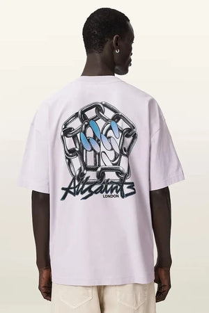 Camiseta básica de hombre AllSaints AFFIX con lino
