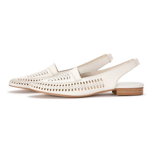 Bobo Choses - Slingback de piel trenzada | Crudo