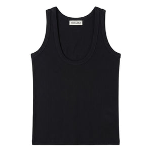 Smallable Woman - Camiseta de tirantes acanalada Perla | Negro