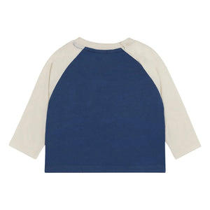 The Campamento - Colorblock Smiley Bebek Tişörtü | Mavi