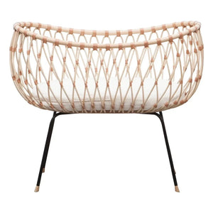 Bermbach Handcrafted - Cuna Emil hecha a mano de mimbre - 70 x 50 cm