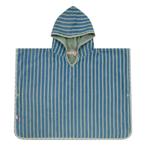Jera Mini - Poncho Albornoz a Rayas | Agua Verde