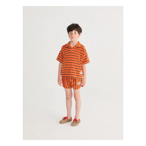 Bobo Choses - Polo de rizo a rayas | Naranja