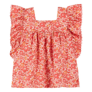 Emile et Ida - Blusa con volantes Liberty | Coral