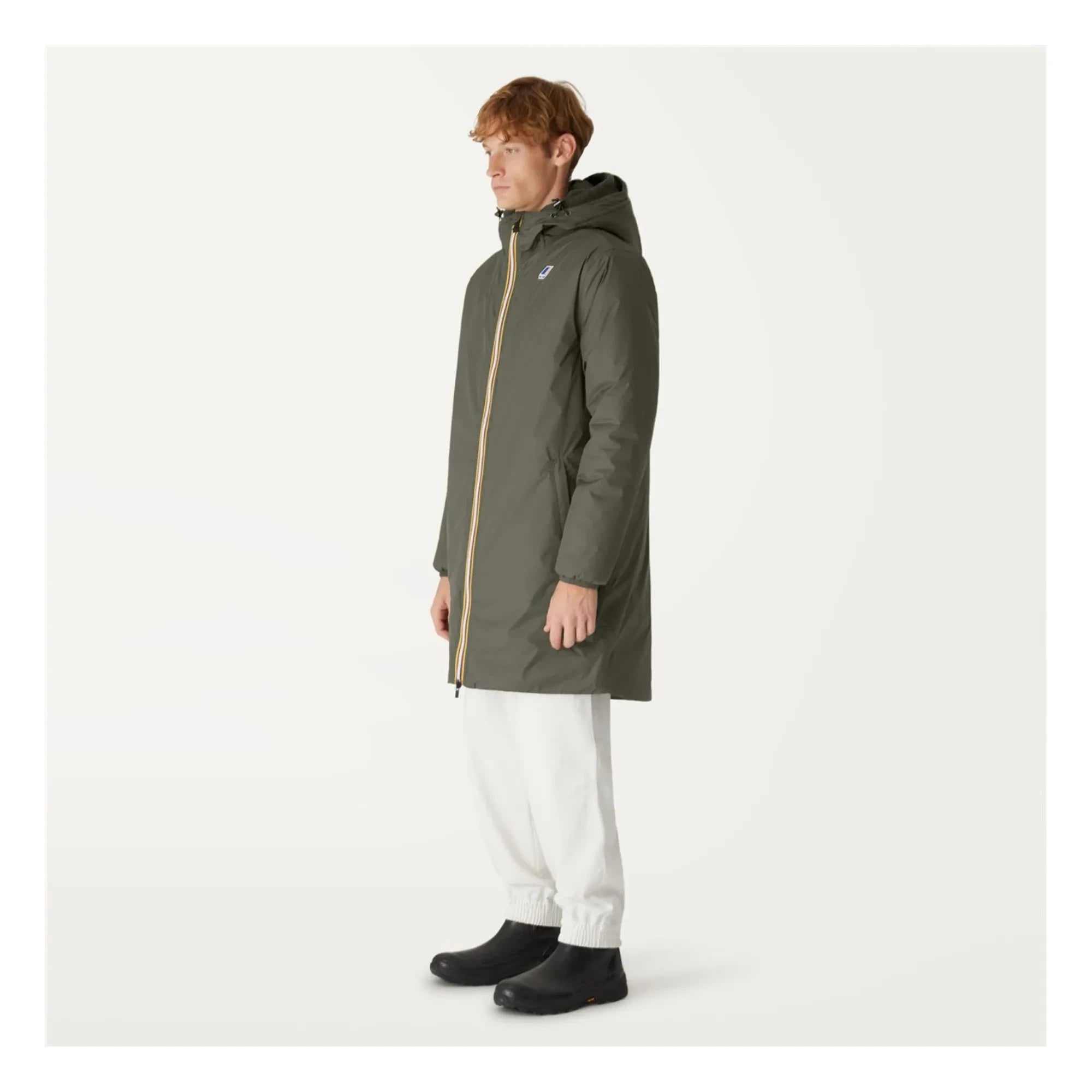 K-way - Le Vrai 3.0 Eiffel Orsetto Parka Impermeable | Gris-verde