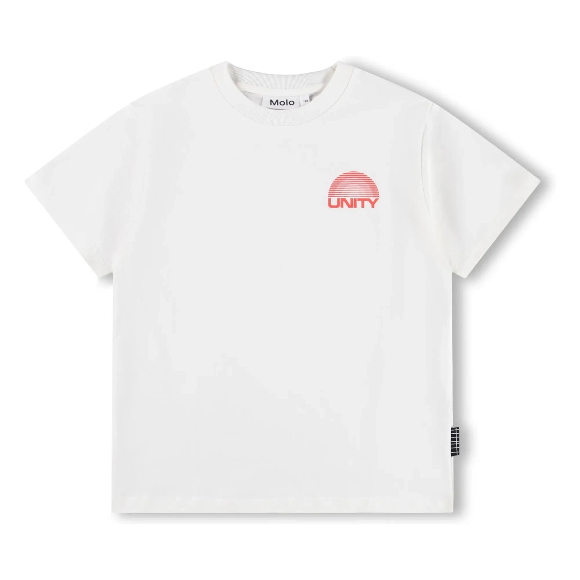Molo - Camiseta de algodón orgánico Riley Unity | Blanco