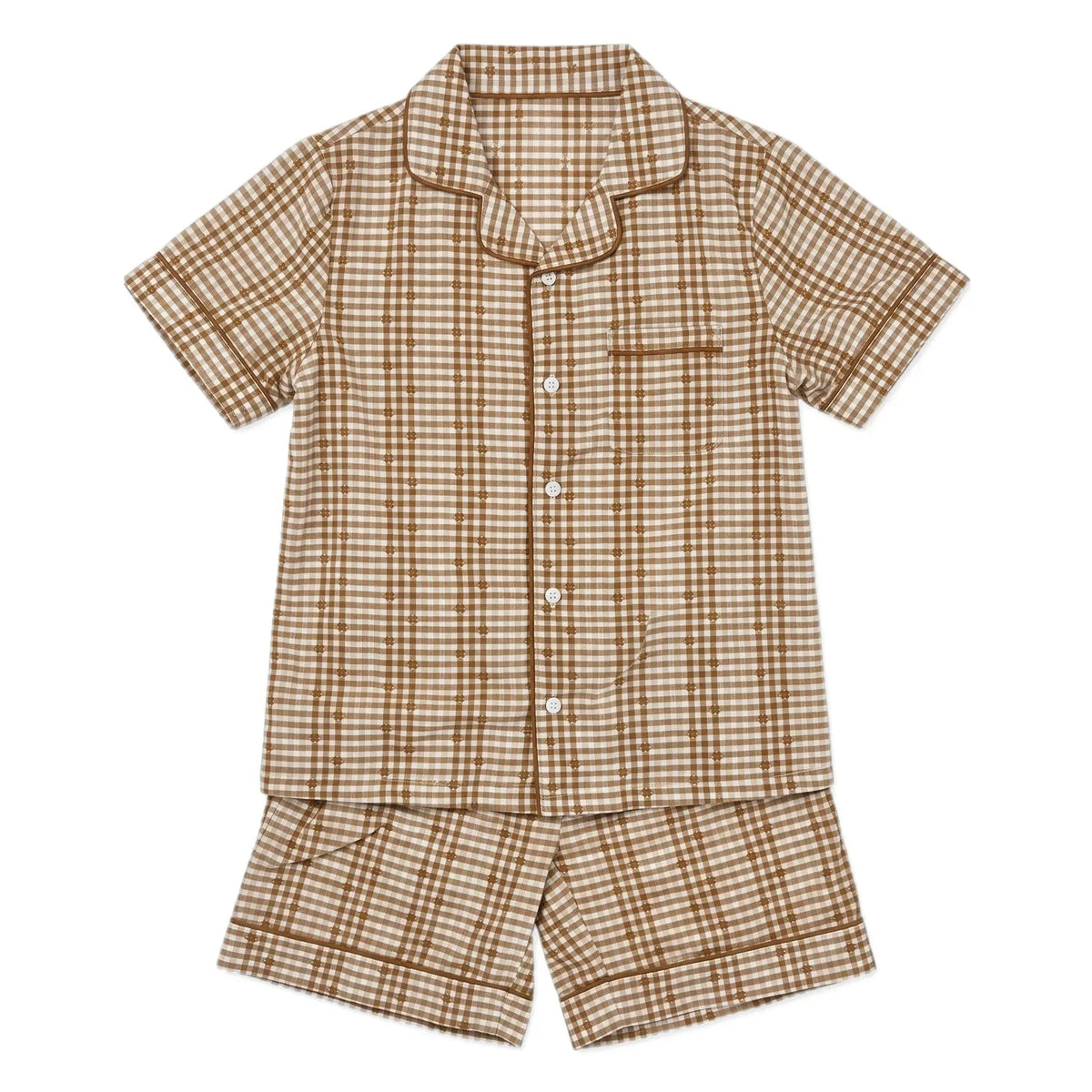 Editions Aimable - Pio Pijamas | Noisette Vichy Algodón