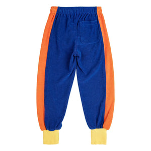 Bobo Choses - Pantalón de chándal de rizo de algodón orgánico con bloques de color | Azul real