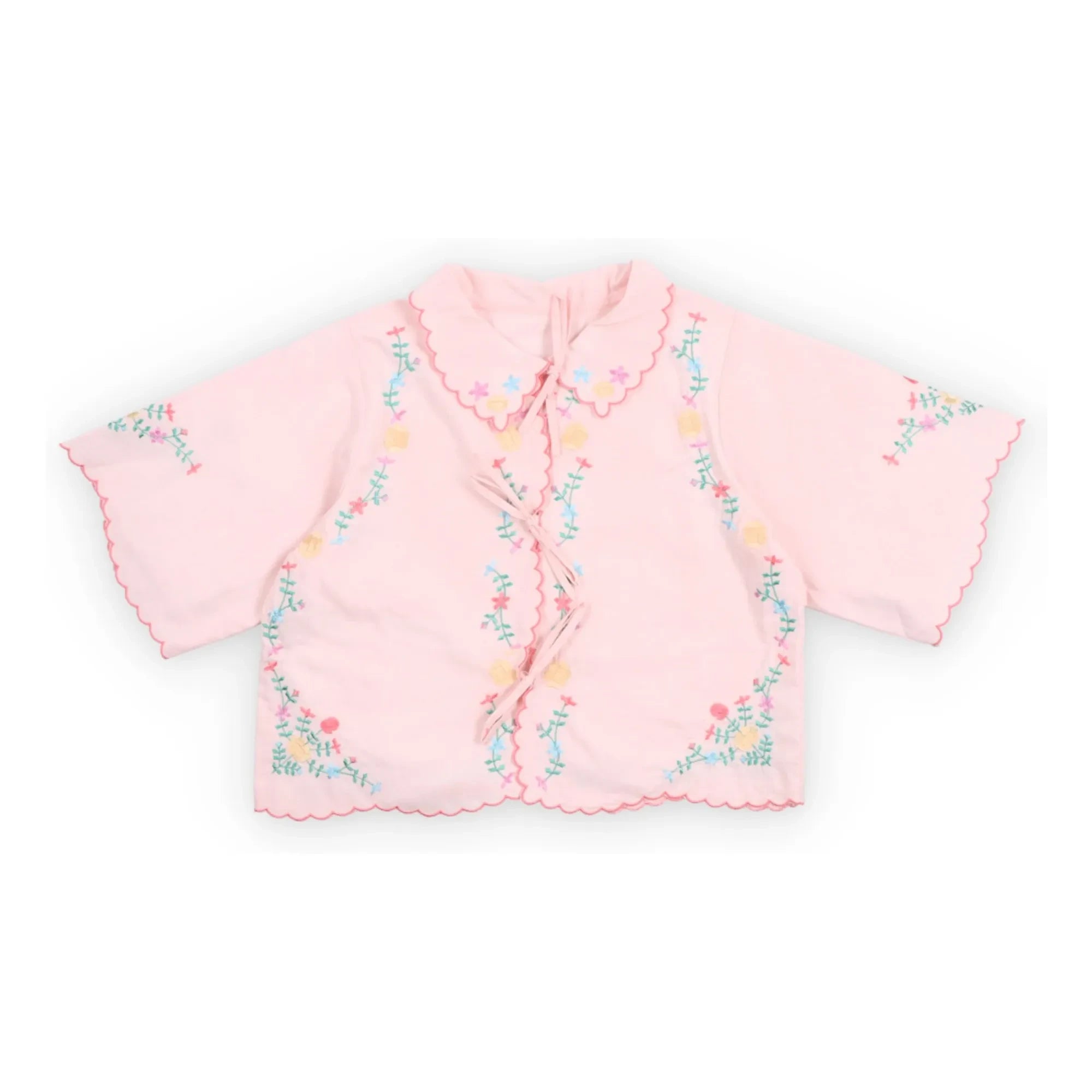 the new society - Blusa Orkide anudada | Rosa claro