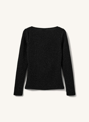 Sofie Schnoor - Blusa Cillysy con lentejuelas | Negro