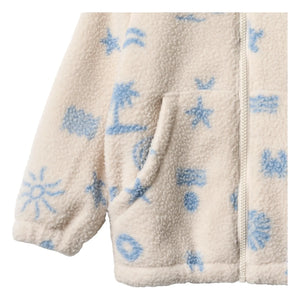Wheat - Chaqueta Sherpa de fibra reciclada Helge Beach | Crudo