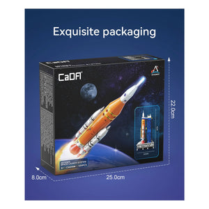 Cada - Set de construcción de cohetes SLS Artemis de la NASA - 659 piezas