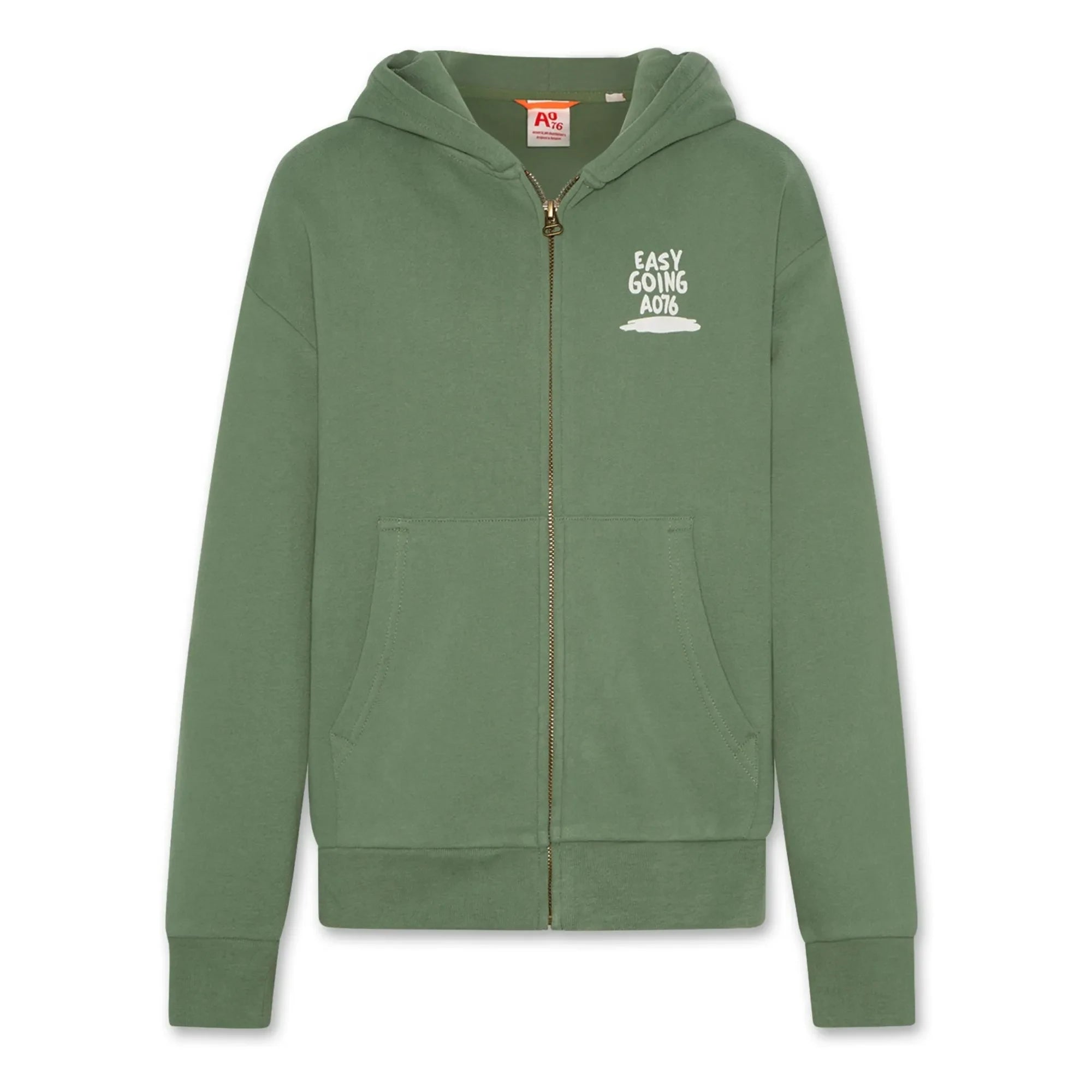 AO76 - Sudadera Eldo Easygoing algodón orgánico | Verde
