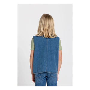 Hundred Pieces - Mara Cheval Chaqueta Vaquera Sin Mangas | Azul