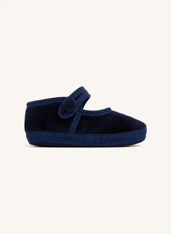 Folkloore - Zapatillas de terciopelo | Azul