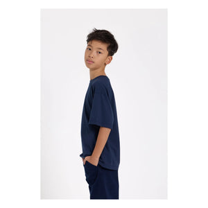 Smallable Kid - Camiseta de algodón orgánico Nils | Azul lavado