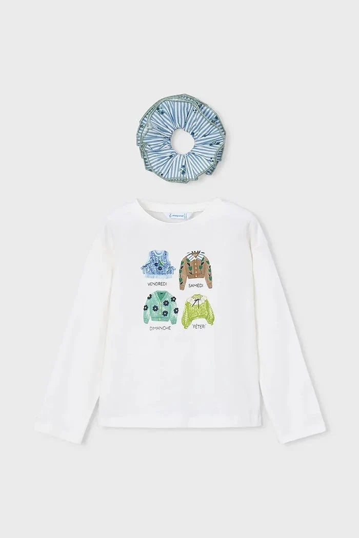 Blusa de manga larga de algodón para niños Mayoral
