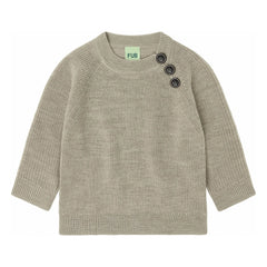 FUB - Jersey de lana merino raglán | Beige jaspeado