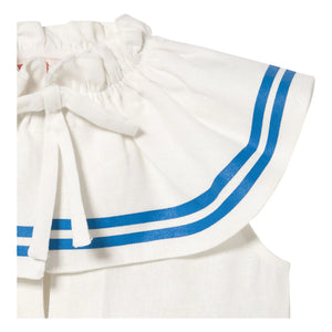 Tinycottons - Body de lino con volantes | Blanco