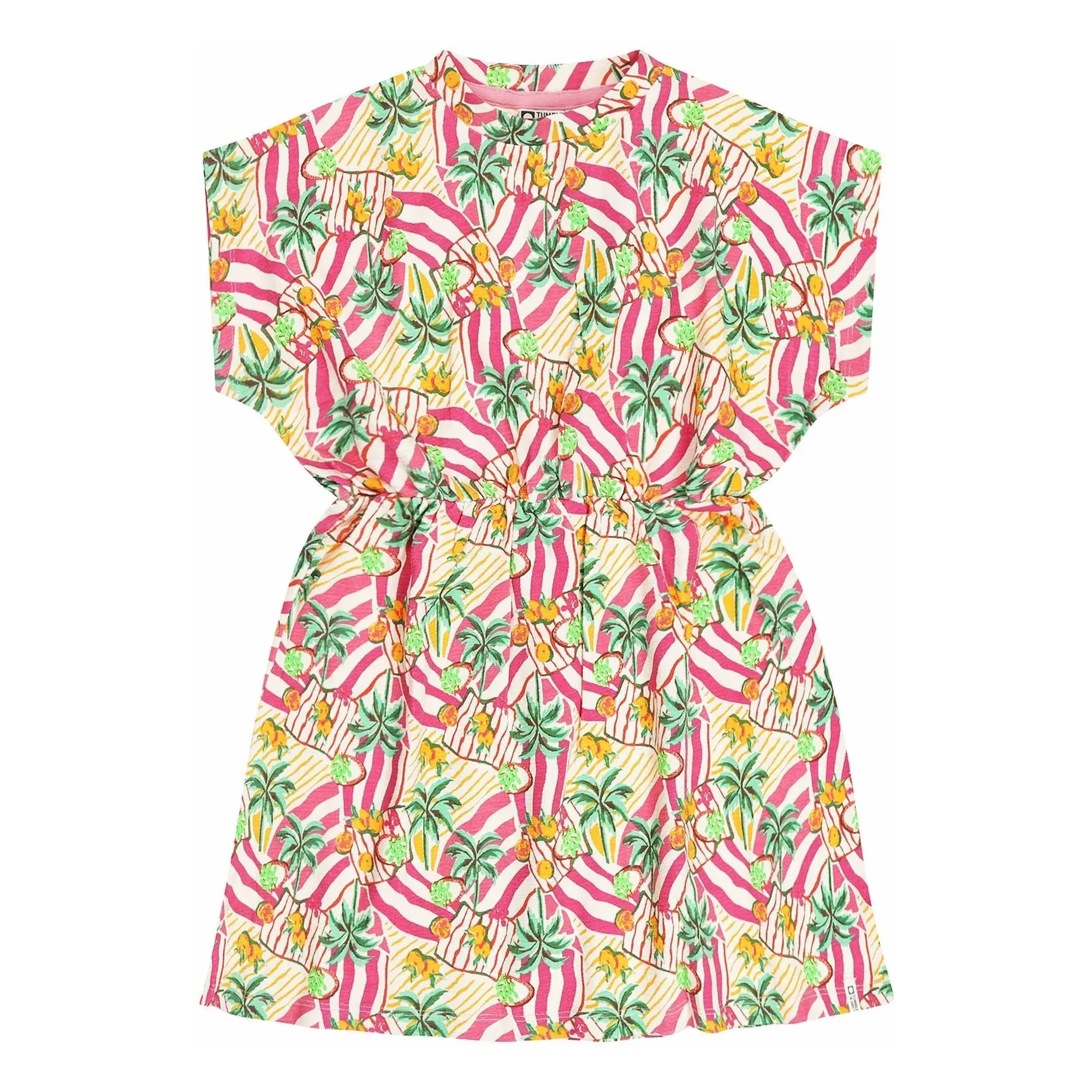 Tumble N'Dry - Vestido Marilia Palm Algodón orgánico | Rosa