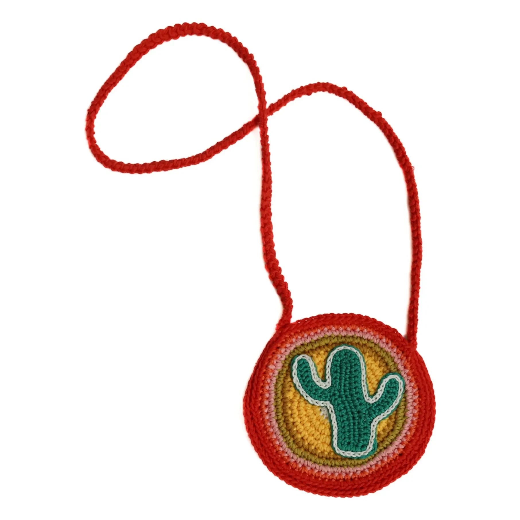 Kalinka - Bolso de ganchillo Cactus | Rojo