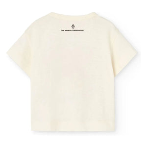 The Animals Observatory - Camiseta Pangolin Pollito Algodón Orgánico | Blanca