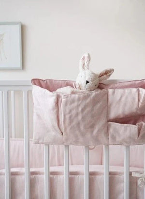 Cam Cam - Conjunto de Cama de Cuna de Rayas Clásicas | Rosa