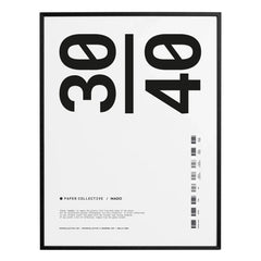 Paper Collective - Marco de madera | Negro