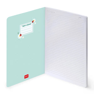 Legami - B5 Çizgili Sert Kapaklı Resimli Defter - Uğur Böceği