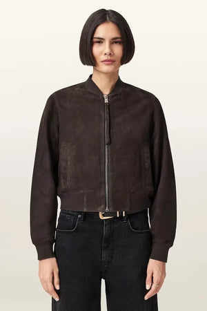 Chaqueta bomber de ante para mujer ORTEN de AllSaints