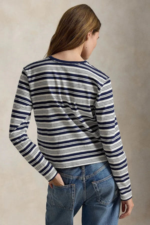 Blusa de algodón de manga larga Polo Ralph Lauren para mujer