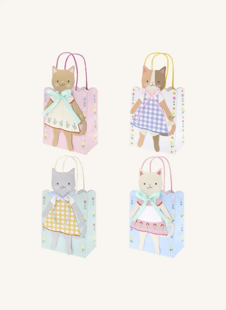 Meri Meri - Kitten Club bolsas de regalo - Set de 8