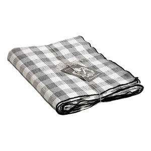 Maison de Vacances - Mantel Rectangular de Vichy Bourdon Kayrak | Vichy Ardoise
