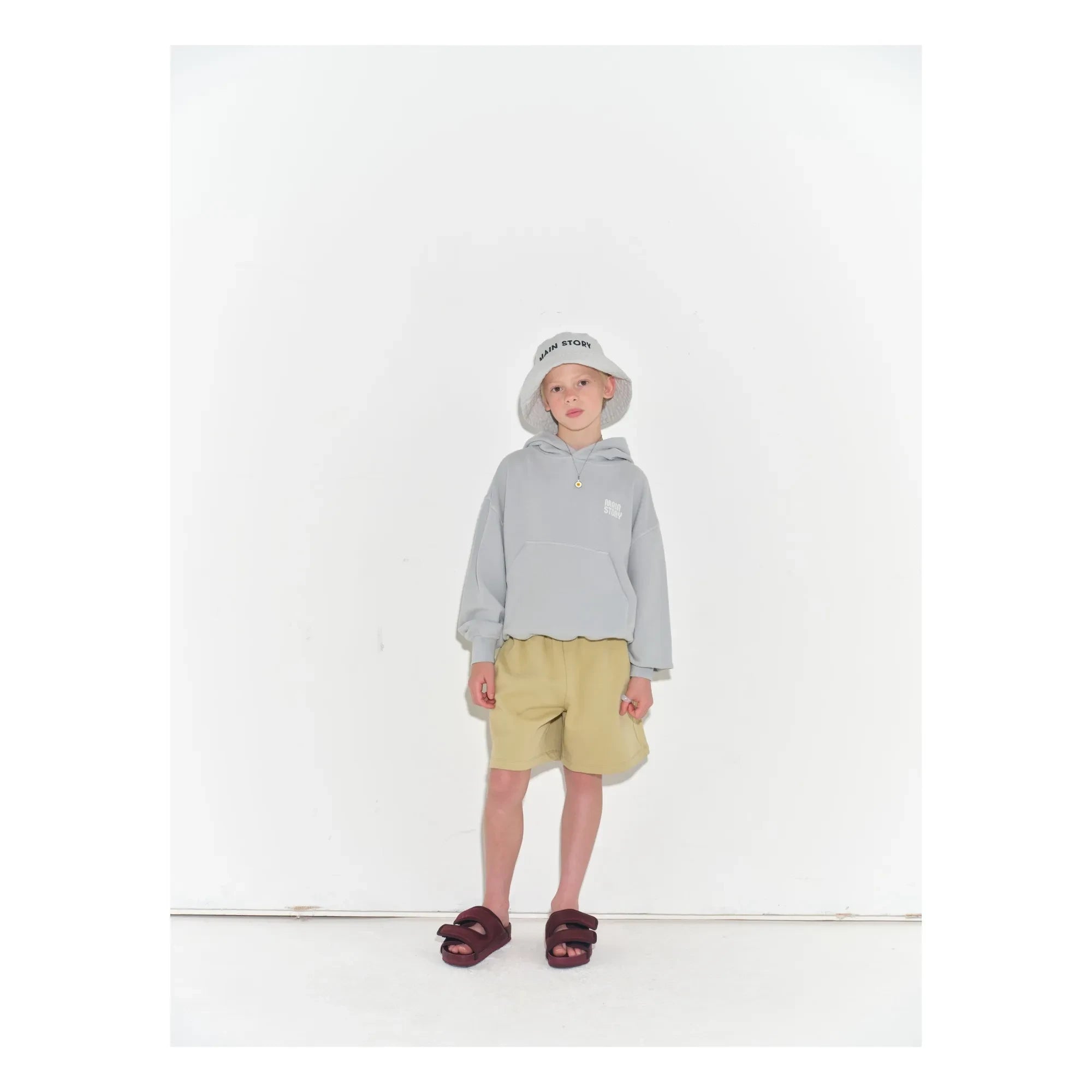 Main Story - Sudadera con capucha de algodón orgánico | Gris claro