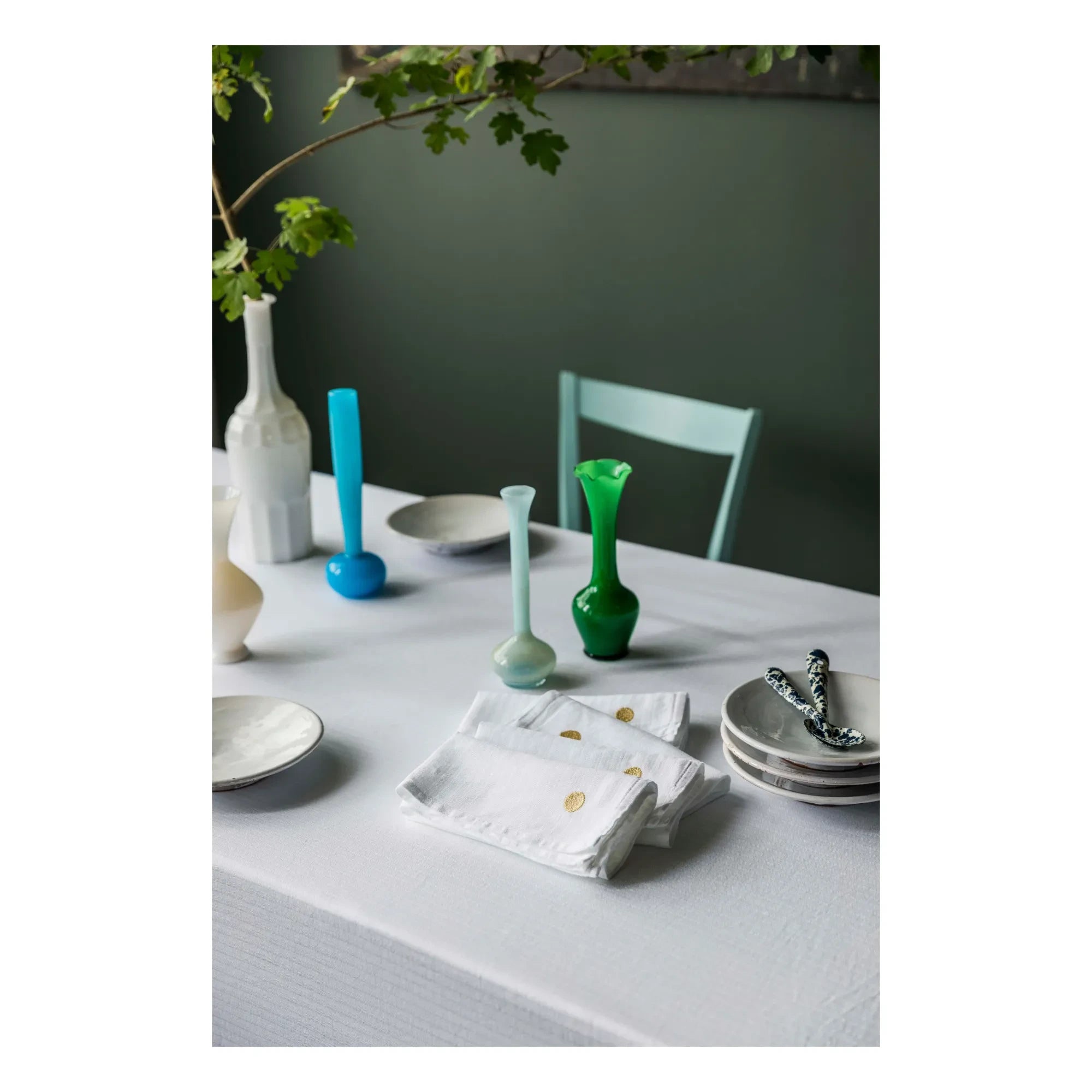 La cerise sur le gâteau - Servilletas - Set de 2 | Blanco