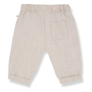 1+ in the family - Pantalones de lino Castell | Beige