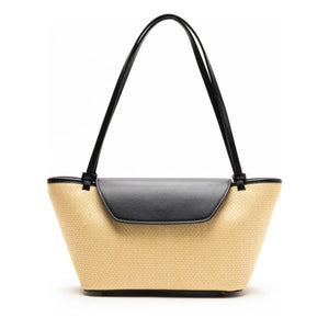 Elleme - Bolso bandolera de rafia y cuero | Natural