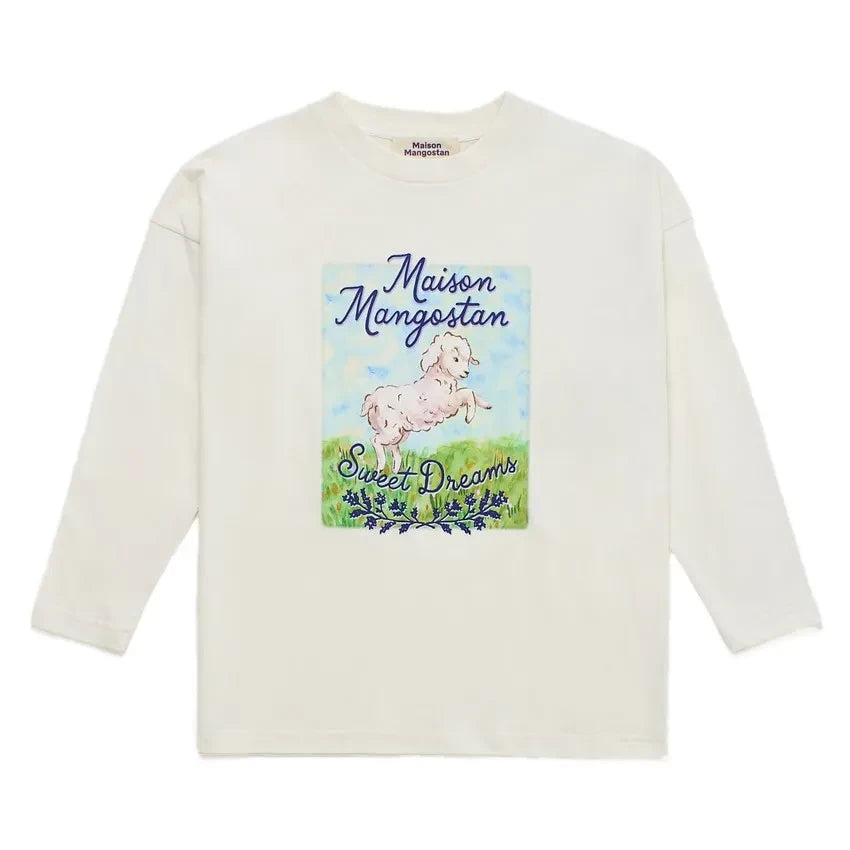 Maison Mangostan - Camiseta de oveja Sweet Dreams | Marfil