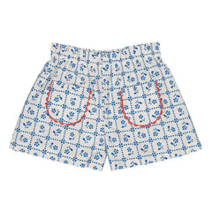 Hola, Simone: Shorts color tierra Dalhia | Blanco