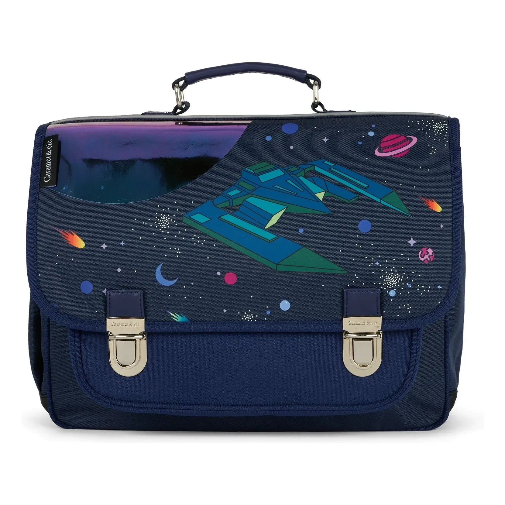 Caramel & Cie - Bolso de mano Cosmic Expedition | Azul oscuro