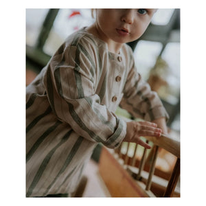 Fliink - Kurta de lino a rayas