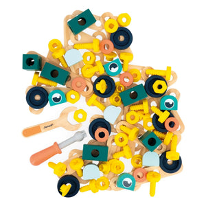 Janod - Brico'Kids Barril - 100 piezas