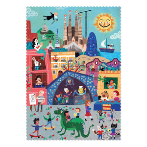 Londji - Puzzle de Noche/Día de Barcelona reversible