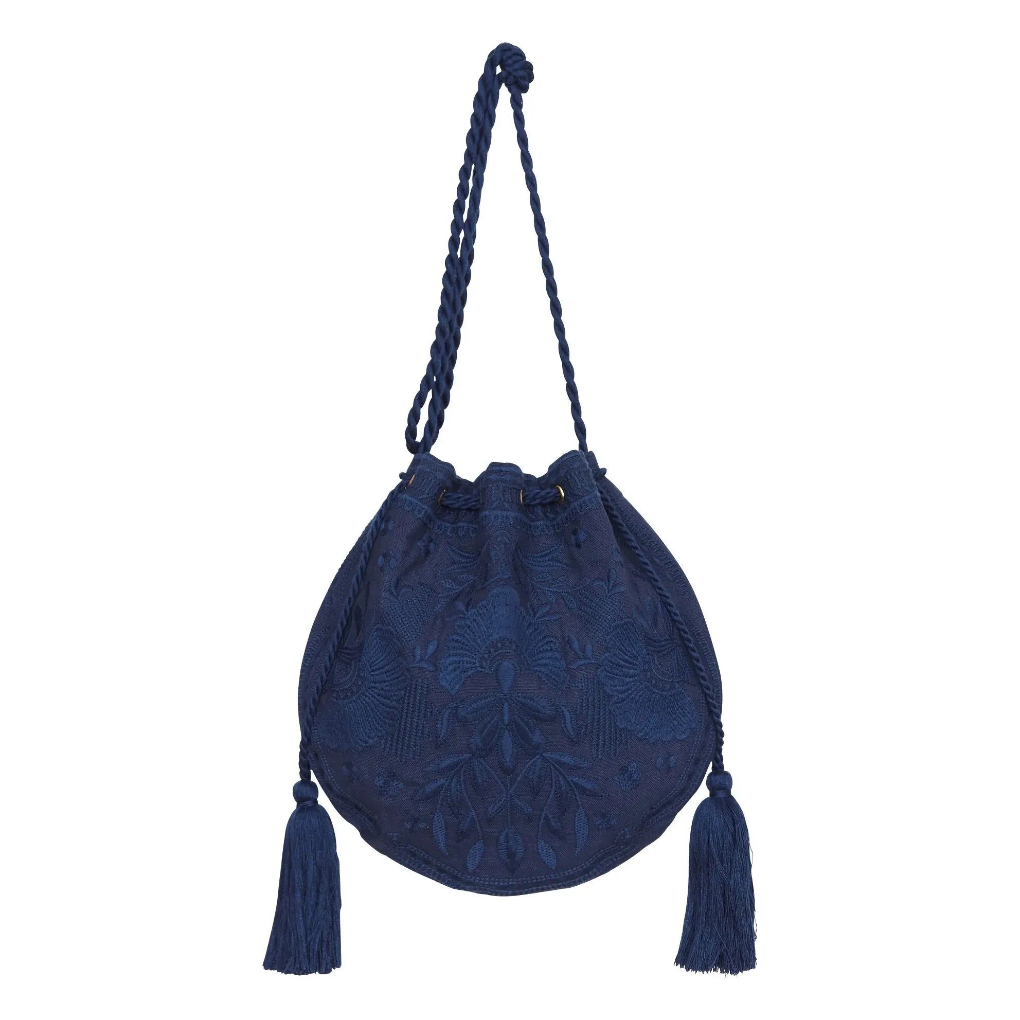 M.A.B.E. - Bolso bordado Averi | Azul marino